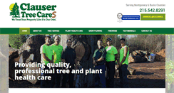 Desktop Screenshot of clausertreeservice.com